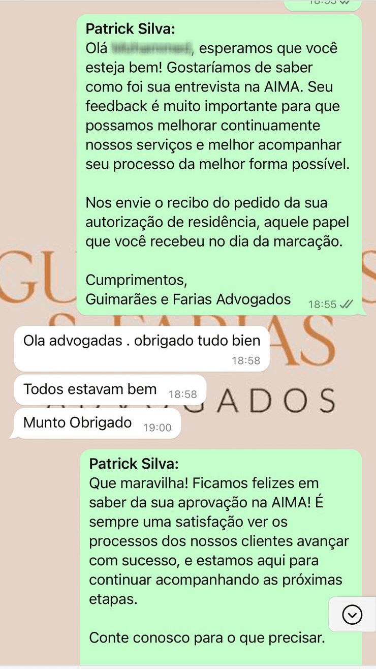 Cliente do Marrocos - Autorização de Residência Portugal